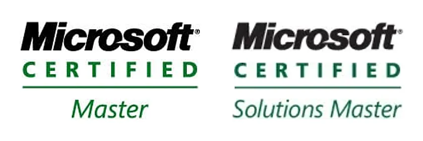 Microsoft Certified Master & Solutions Master badges